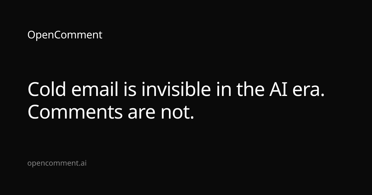 OpenComment AI — 官网预览图
